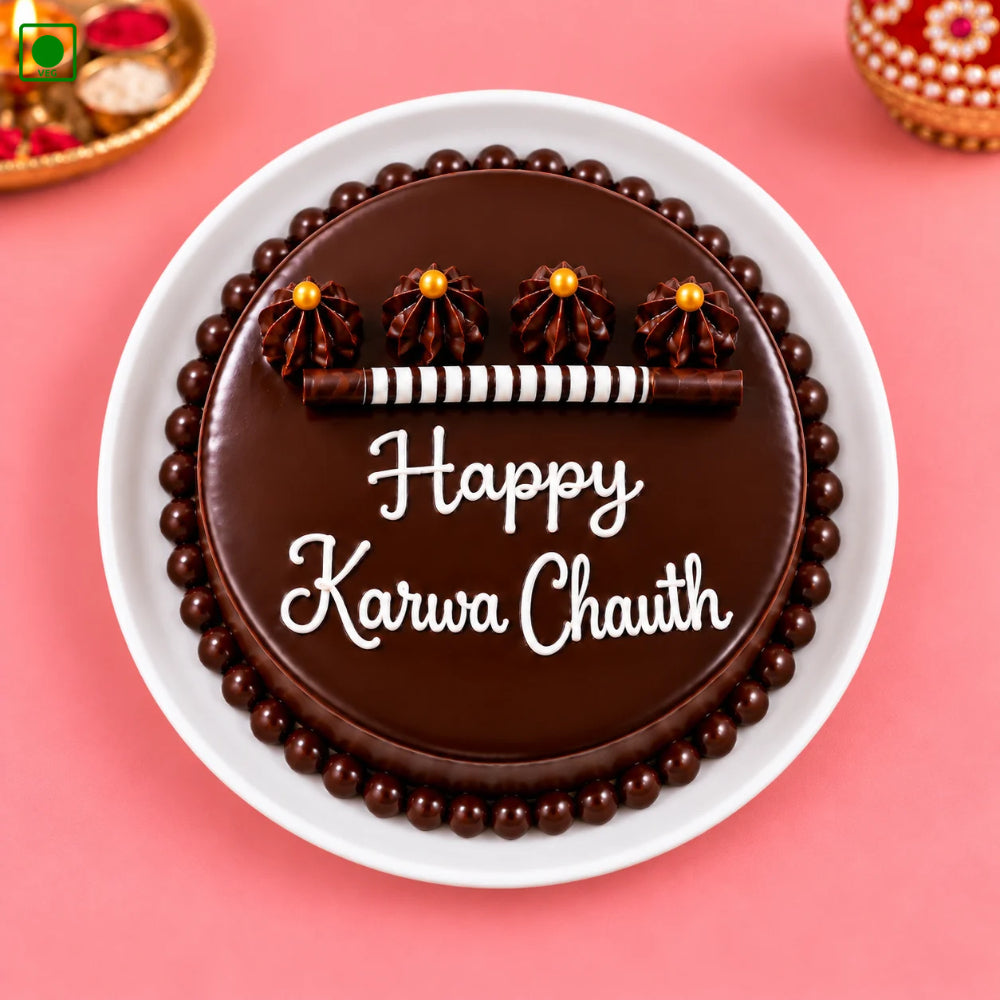  Karwa Chauth Chocolate Cake - Gurgaon, Delhi & Noida