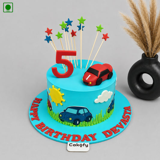 Kids Car Theme Cake - Gurgaon, Delhi & Noida