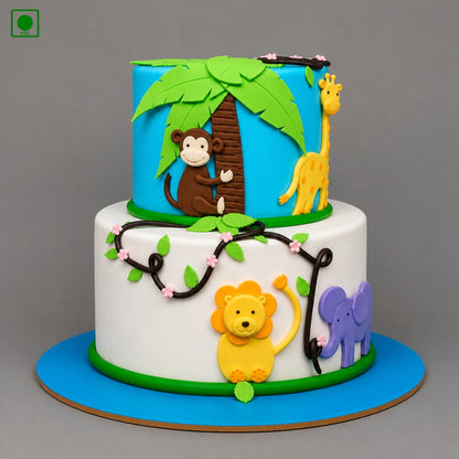 Kids Jungle Fun Cake – Gurgaon, Delhi & Noida