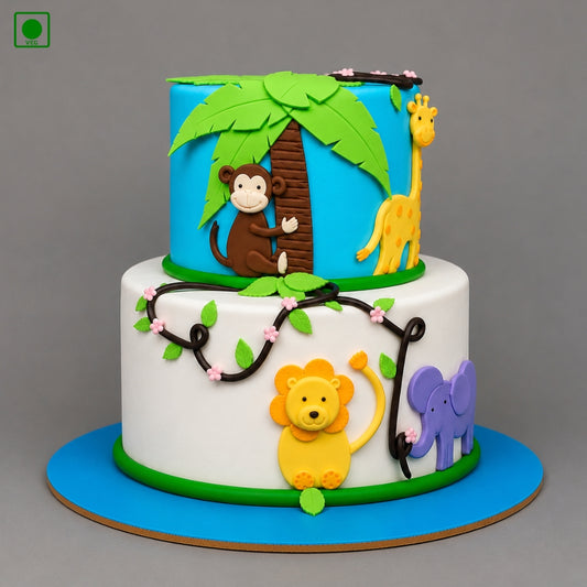 Kids Jungle Fun Cake – Gurgaon, Delhi & Noida