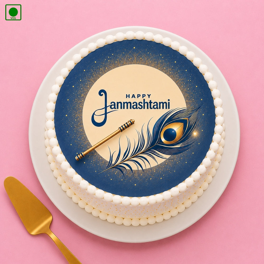 Krishna Janmashtami Theme Cake - Gurgaon, Delhi & Noida