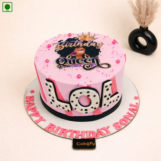 LOL Queen Birthday Cake - Gurgaon & Delhi NCR | Cakofy