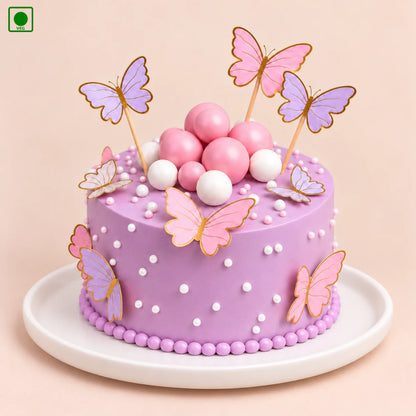 Lavender Butterfly Cake - Gurgaon, Delhi & Noida