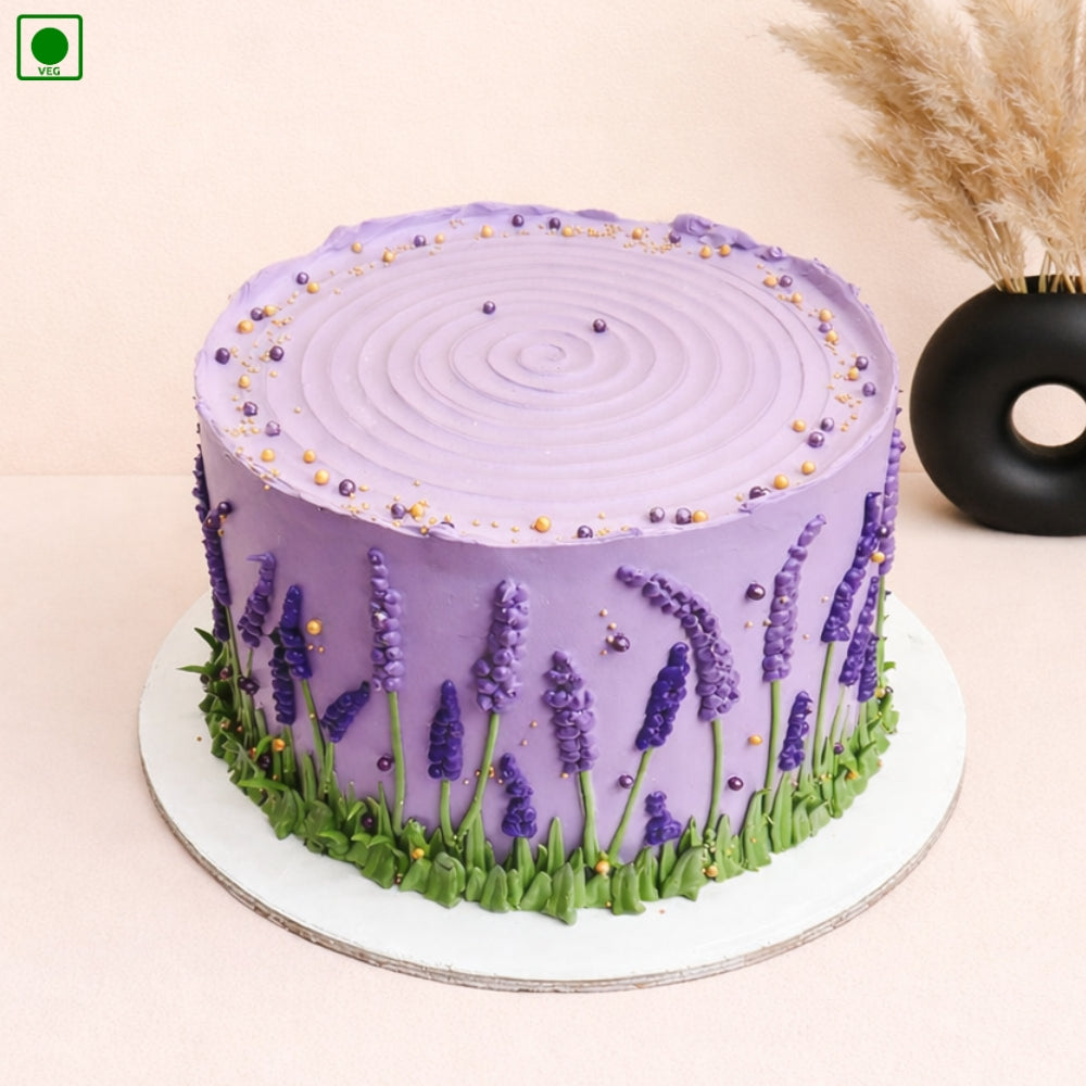 Lavender Garden Designer Cake – Gurgaon & Delhi NCR | Cakofy