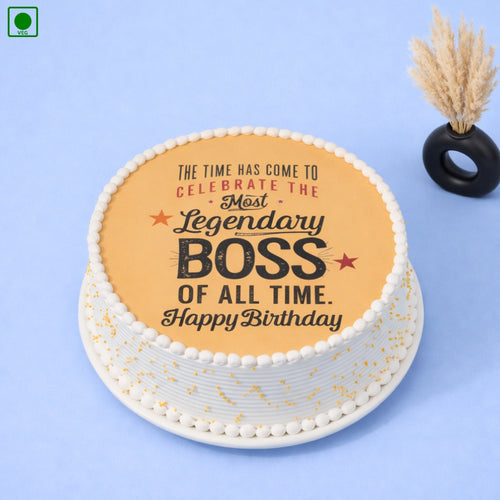 Legendary Boss Birthday Cake
