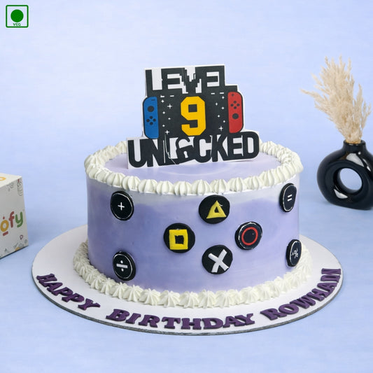 Level Unlocked Gaming Cake - Gurgaon & Delhi NCR | Cakofy