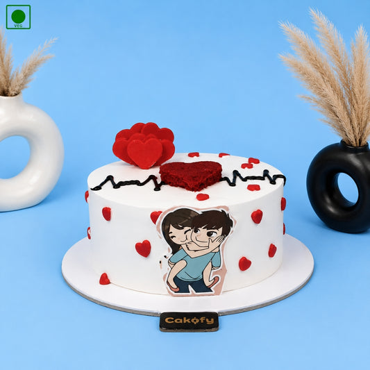 Lifeline Couple Cake - Gurgaon, Delhi & Noida