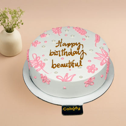 Light Blue Birthday Heart Cake - Gurgaon & Delhi NCR | Cakofy