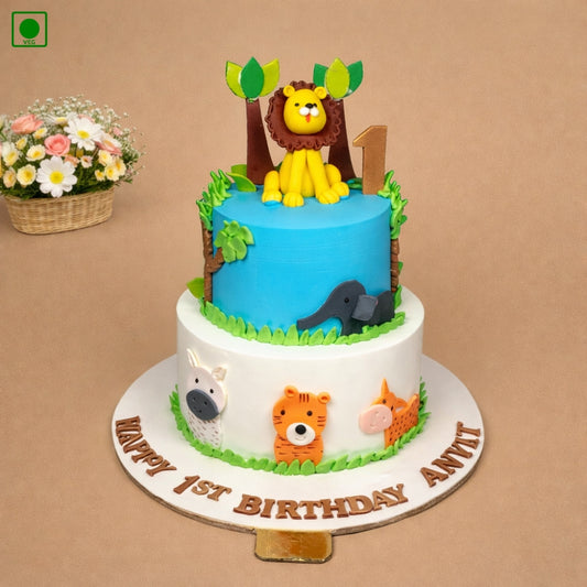 Lion Jungle Family Cake - Gurgaon & Delhi NCR | Cakofy