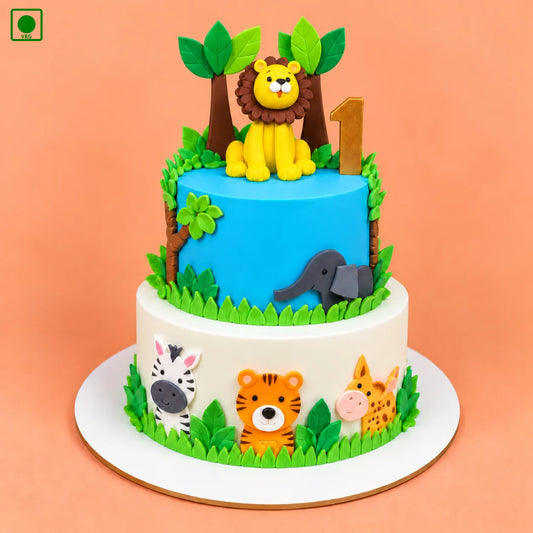 Lion Jungle Family Cake - Gurgaon, Delhi & Noida