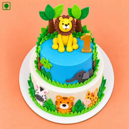 Lion Jungle Family Cake - Gurgaon, Delhi & Noida