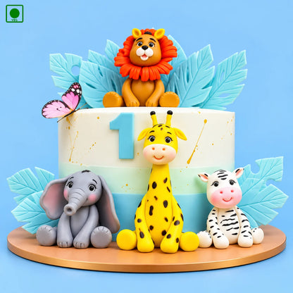 Lion & Giraffe Kids Cake - Gurgaon, Delhi & Noida