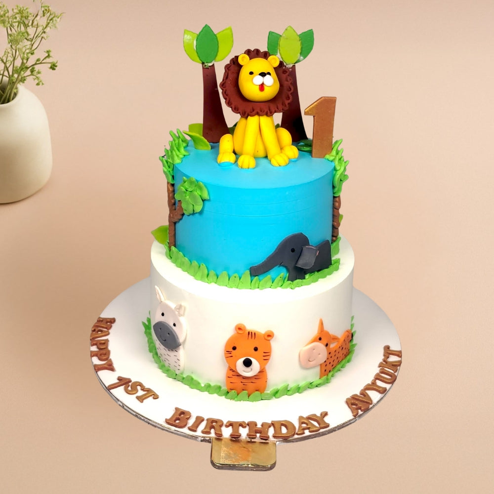 Lion Jungle Family Cake - Gurgaon & Delhi NCR | Cakofy