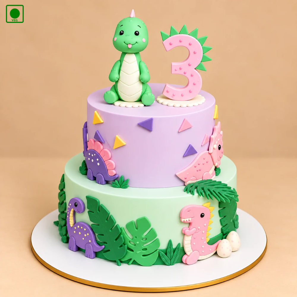 Little Dino Party Cake – Gurgaon, Delhi & Noida