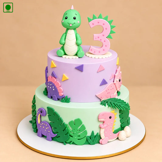 Little Dino Party Cake – Gurgaon, Delhi & Noida