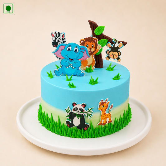 Little Jungle Adventure Cake - Gurgaon, Delhi & Noida