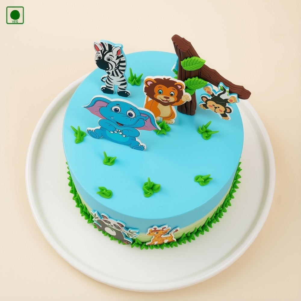 Little Jungle Adventure Cake - Gurgaon, Delhi & Noida