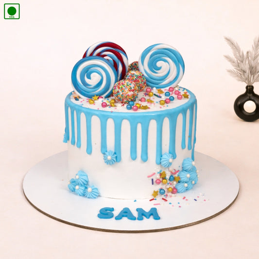 Lollipop Designer Drip Cake - Gurgaon & Delhi NCR | Cakofy