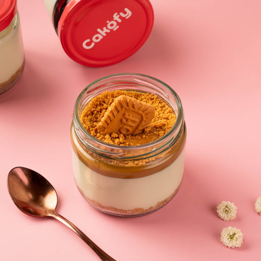 Lotus Biscoff Cheese Jar Cake - Gurgaon & Delhi NCR | Cakofy