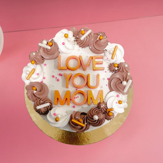 Love You Maa Design Cake - Gurgaon & Delhi NCR | Cakofy