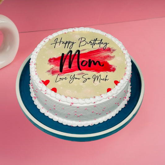 Love You Maa Poster Cake - Gurgaon, Delhi & Noida