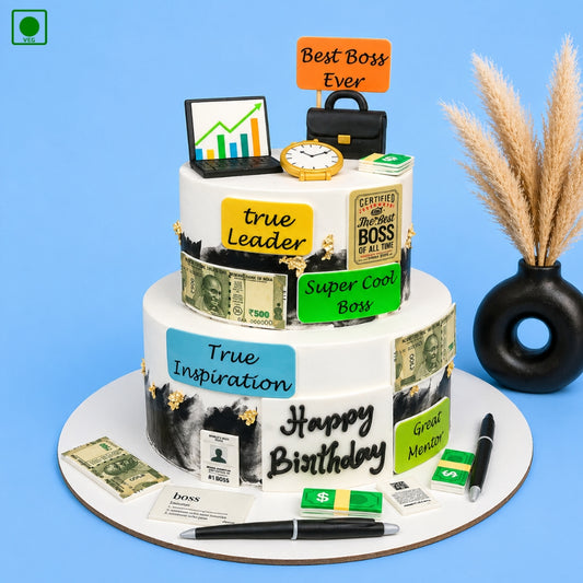 Luxury Best Boss Birthday Cake - Gurgaon & Delhi NCR | Cakofy