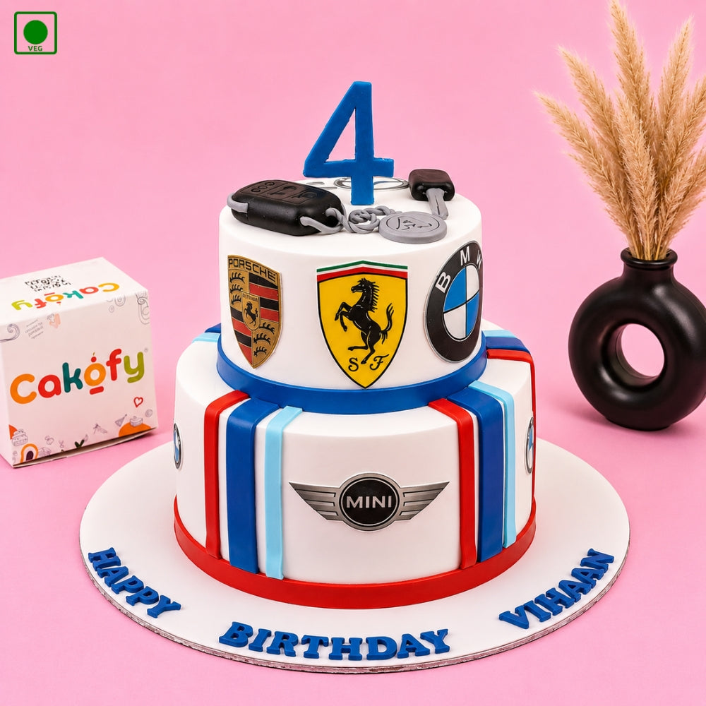Luxury Car Brand Designer Theme Cake - Gurgaon, Delhi & Noida