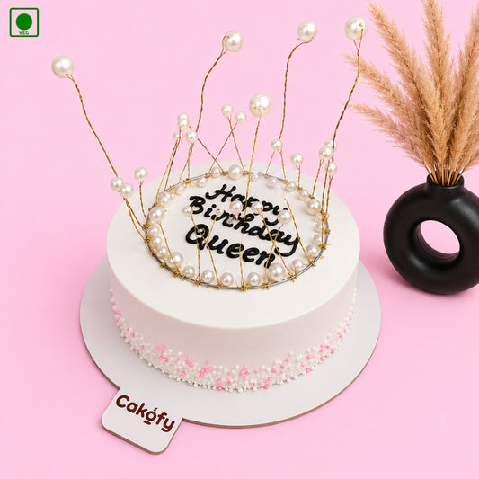 Luxury Pearl Crown Cake - Gurgaon, Delhi & Noida