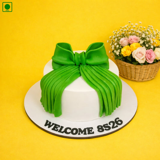 Luxury Green Bow Cake - Gurgaon & Delhi NCR | Cakofy