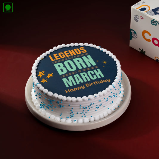 March Born Birthday Cake - Gurgaon, Delhi & Noida