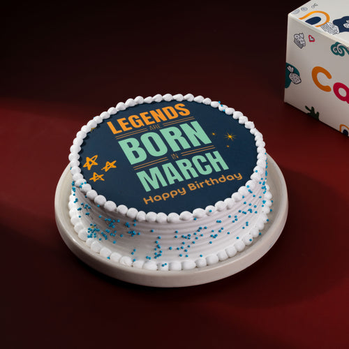 March Born Birthday Cake - Gurgaon & Delhi NCR | Cakofy