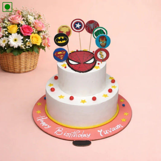 Marvel Theme Cake – Gurgaon, Delhi & Noida