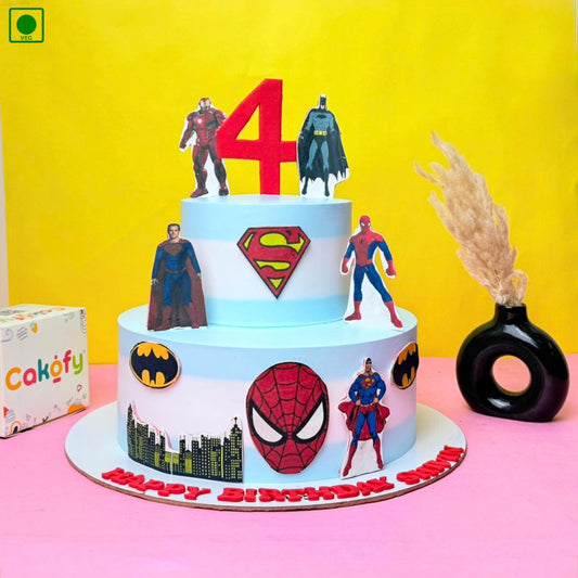 Marvel Superhero Theme Cake - Gurgaon & Delhi NCR | Cakofy