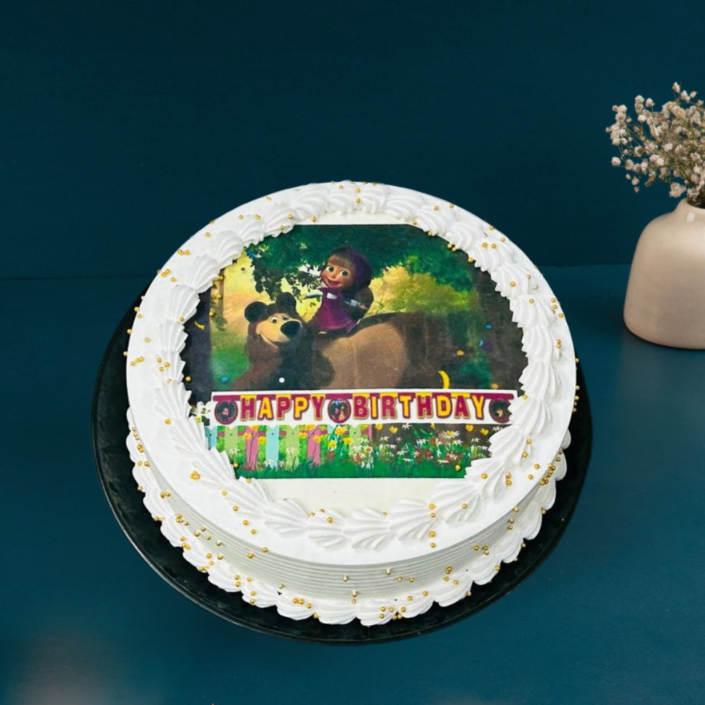 Masha and the Bear Poster Cake