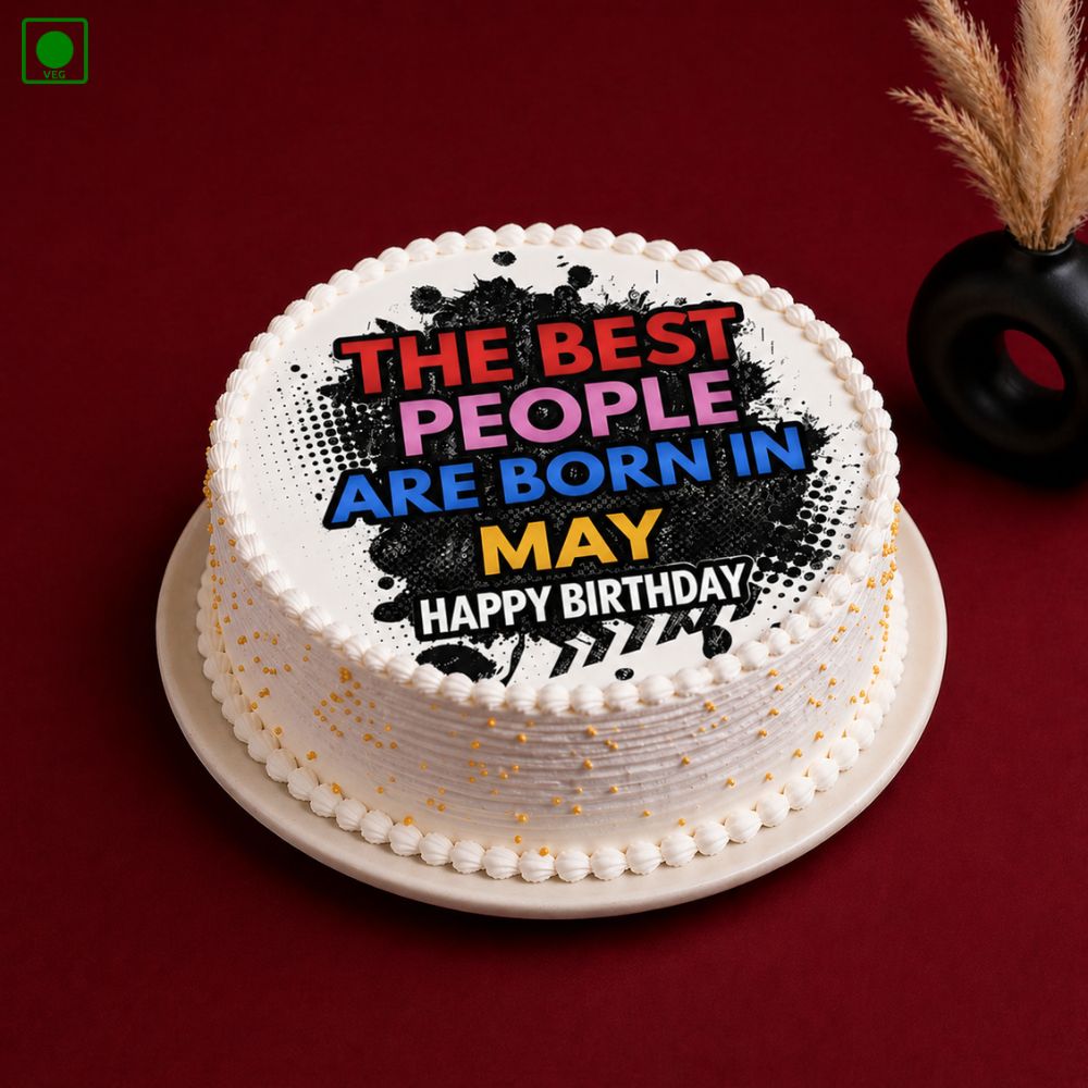 May Born Birthday Cake - Gurgaon & Delhi NCR | Cakofy
