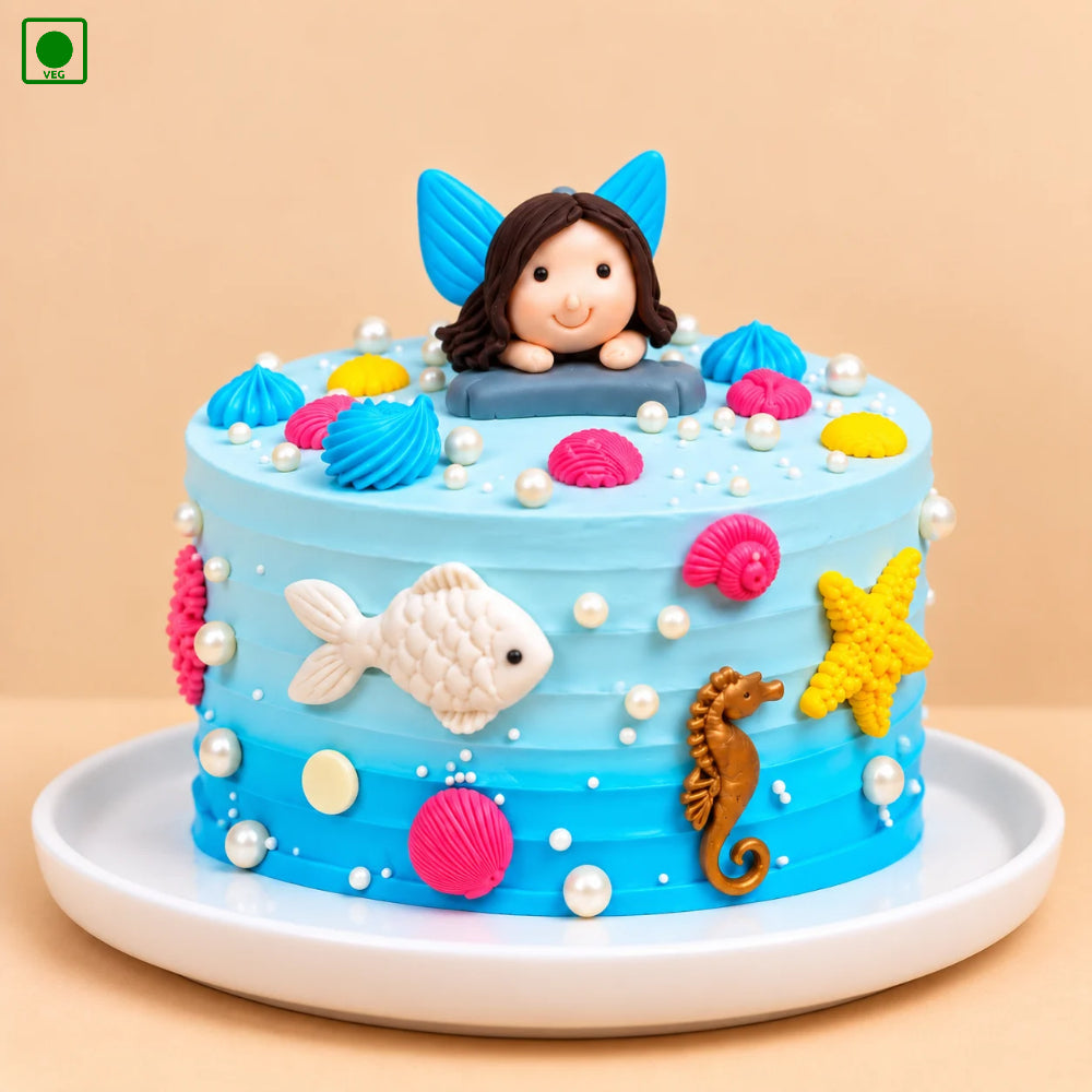 Mermaid Adventure Cake - Gurgaon, Delhi & Noida