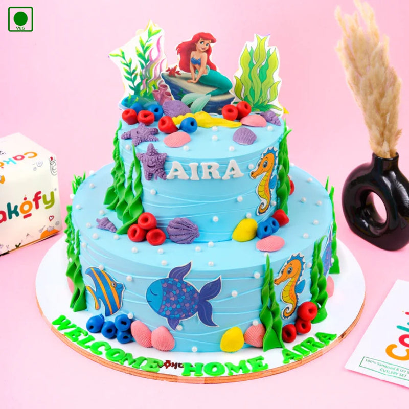 Mermaid Theme Cake