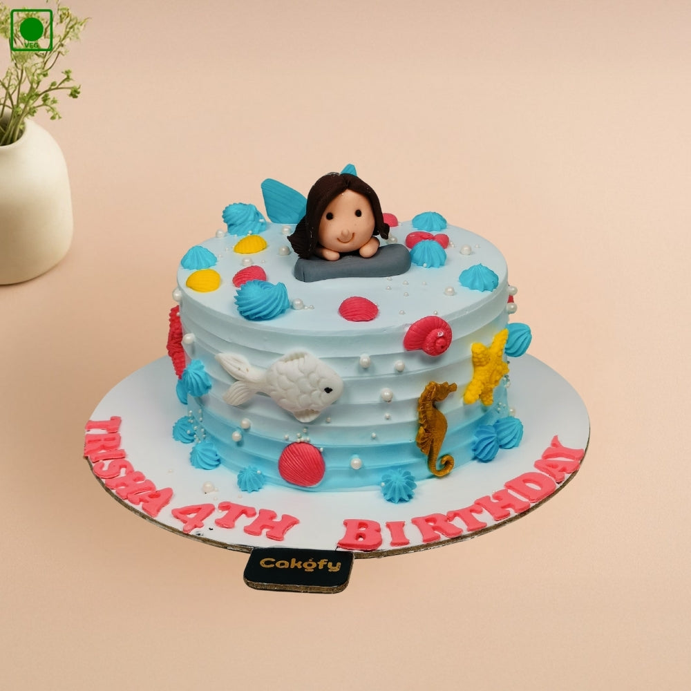 Mermaid Adventure Cake - Gurgaon & Delhi NCR | Cakofy