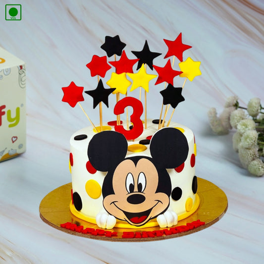 Mickey Mouse Cartoon Theme Birthday Cake - Gurgaon, Delhi & Noida
