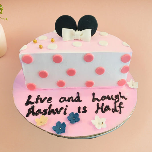 Mickey Theme Half Cake Gurgaon & Delhi NCR | Cakofy