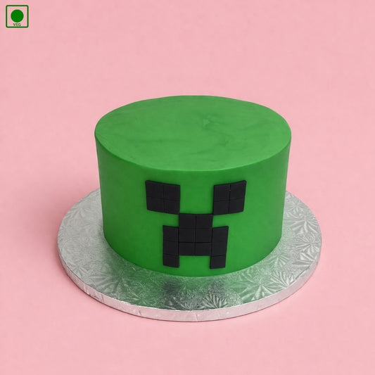 Minecraft Creeper Theme Cake - Gurgaon & Delhi NCR | Cakofy