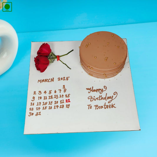 Minimal Calendar Platter Cake - Gurgaon & Delhi NCR | Cakofy