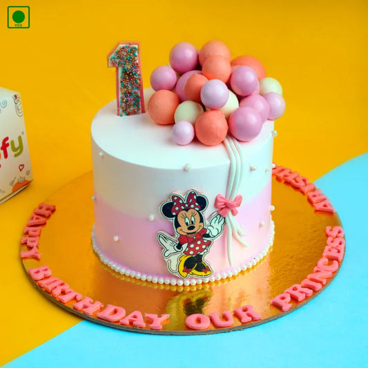 Minnie Mouse Birthday Cake - Gurgaon, Delhi & Noida
