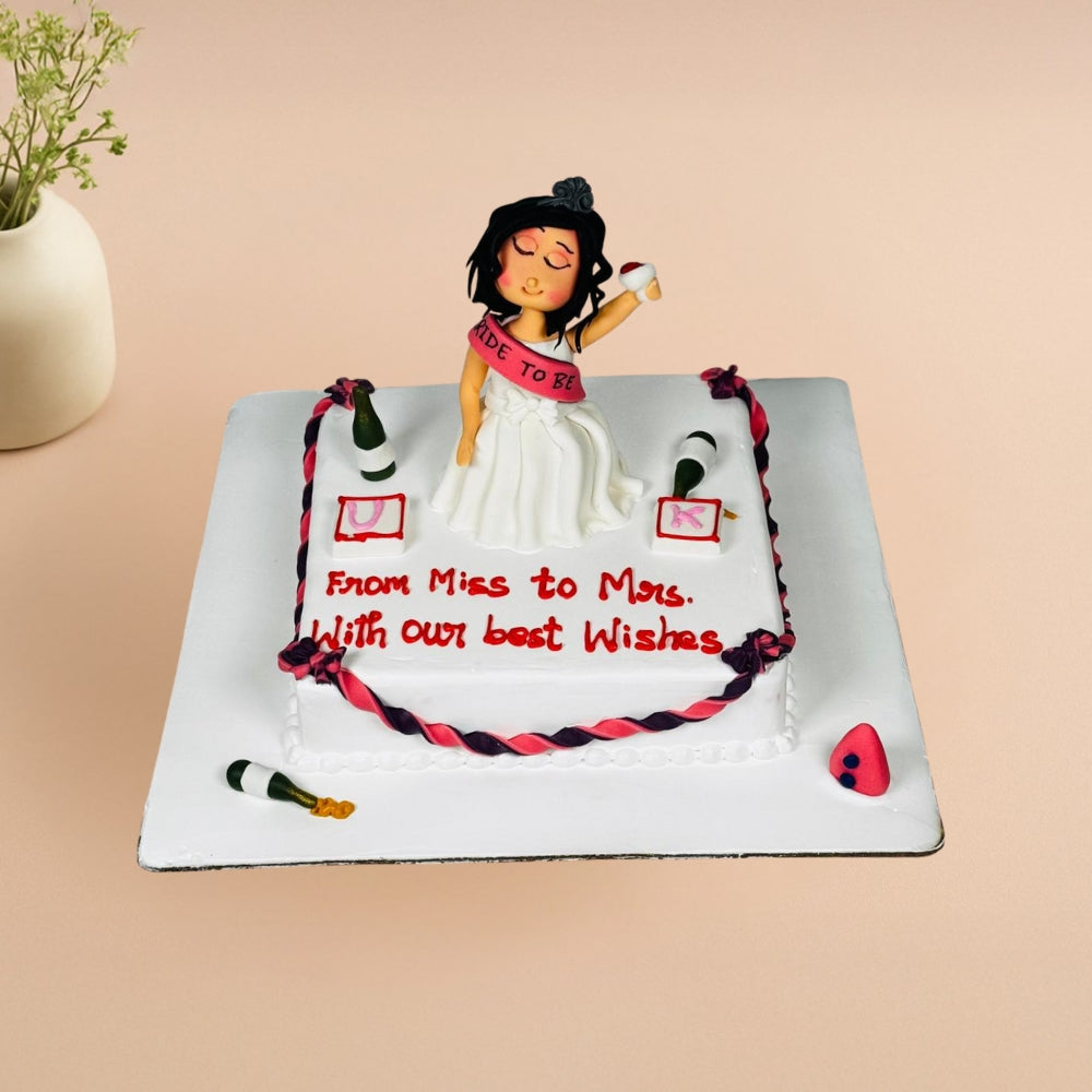 Miss to Mrs Bride To Be Cake - Gurgaon & Delhi NCR | Cakofy