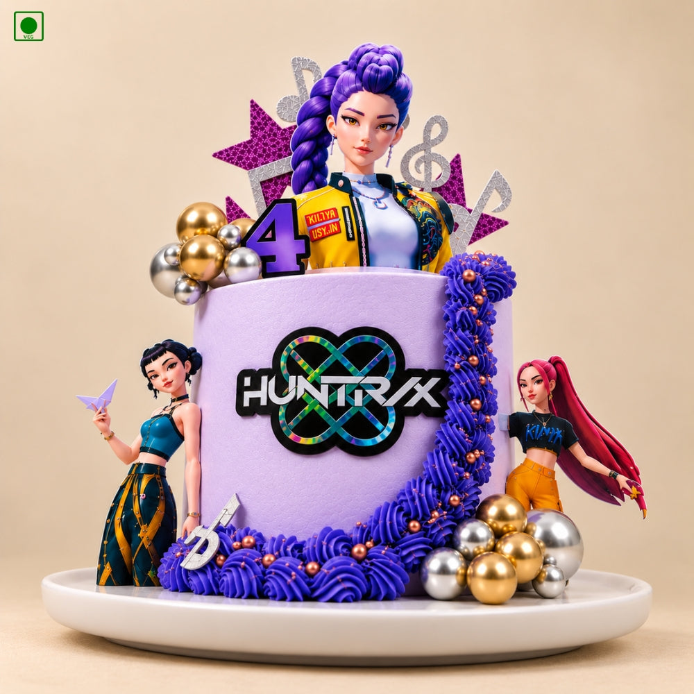 Modern KPop Theme Cake - Gurgaon, Delhi & Noida