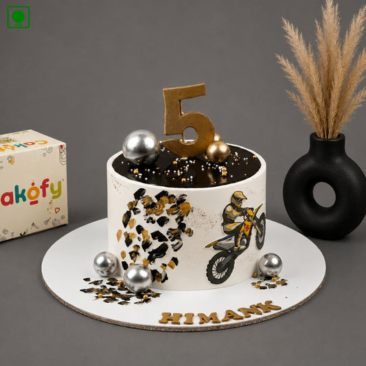 Motorcycle Lover Theme Cake - Gurgaon, Delhi & Noida
