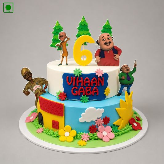 Motu Patlu Designer Cake - Gurgaon & Delhi NCR | Cakofy