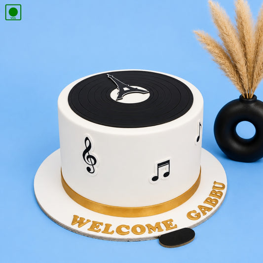 Music Vinyl Theme Cake - Gurgaon, Delhi & Noida