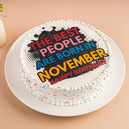 November Month Birthday Cake – Gurgaon & Delhi NCR | Cakofy