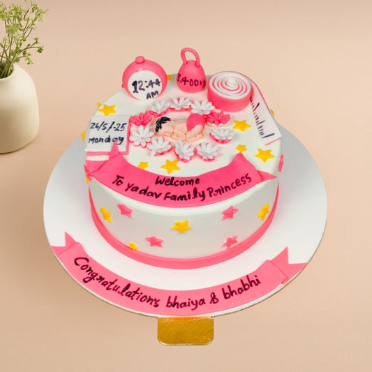 New Born Baby Details Cake - Gurgaon & Delhi NCR | Cakofy